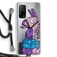 Lama: Xiaomi Mi 10T 5G Transparant Hoesje met koord