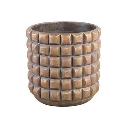 Wiliam Brown cement ronde pot blokken goud XXL