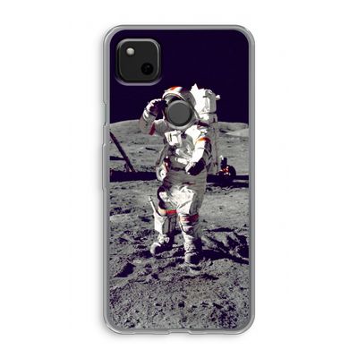 Spaceman: Google Pixel 4a Transparant Hoesje