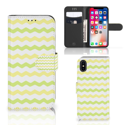 Apple iPhone X | Xs | Telefoon Hoesje | Waves Yellow