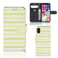 Apple iPhone X | Xs | Telefoon Hoesje | Waves Yellow