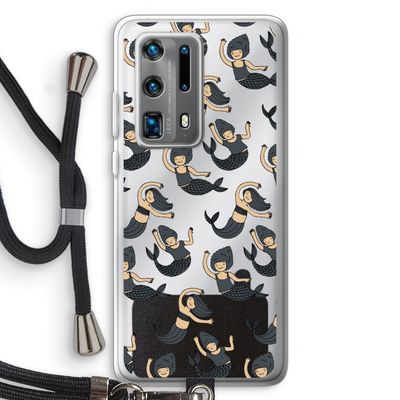 Zeemeermin: Huawei P40 Pro Plus Transparant Hoesje met koord