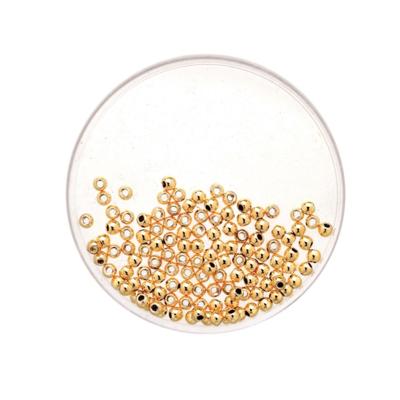 Sieraden maken kralen - metallic goud - 6x stuks - Dia 6 mm - Acryl - armbanden/kettingen