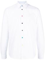 PS Paul Smith chemise en coton à boutons contrastants - Blanc