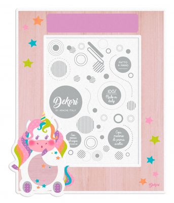 Dekori fotolijstje eenhoorn 26 x 21 cm hout