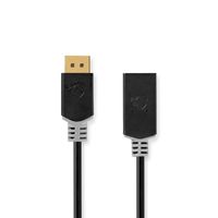 DisplayPort - HDMI-kabel | DisplayPort male - HDMI-uitgang | 0,2 m | Antraciet - thumbnail