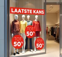 laatste kans korting sticker