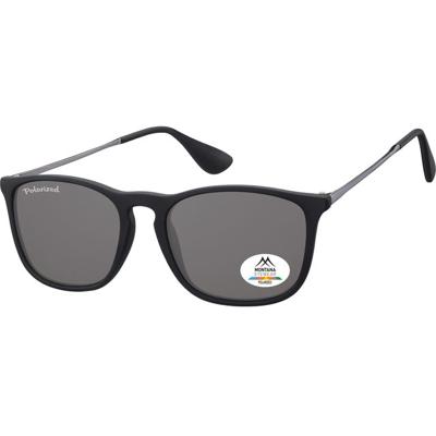 Zonnebril montana met smoke polar glas mtl zwart