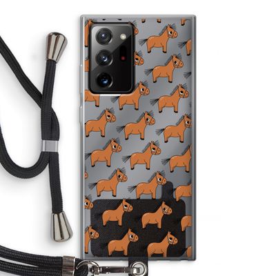 Pony: Samsung Galaxy Note 20 Ultra / Note 20 Ultra 5G Transparant Hoesje met koord