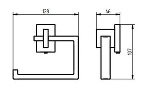 Toiletrolhouder Haceka Edge Chroom