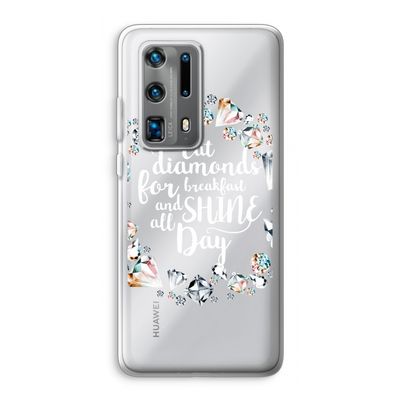 Diamonds: Huawei P40 Pro Plus Transparant Hoesje