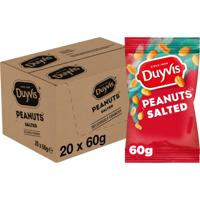 Pinda duyvis gezouten zak 60gr | 20 stuks
