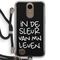 De Sleur: LG K10 (2017) Transparant Hoesje met koord