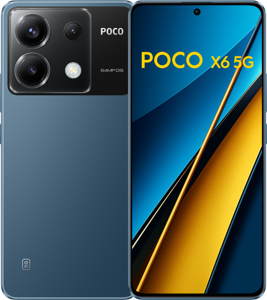 POCO X6 16,9 cm (6.67") Dual SIM 5G USB Type-C 8 GB 256 GB 5100 mAh Blauw