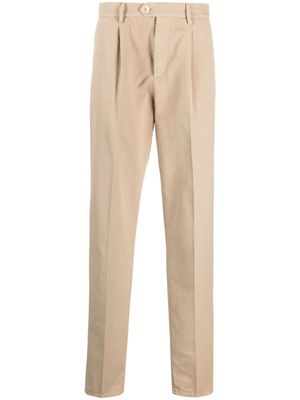 Brunello Cucinelli pantalon chino en coton - Tons neutres
