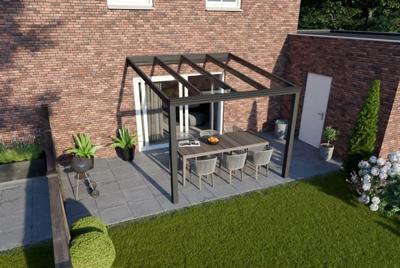 Verasol Greenline aluminium veranda 300x330 cm glasdak Aluminium Verasol