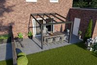 Verasol Greenline aluminium veranda 300x330 cm glasdak Aluminium Verasol Verasol Greenline aluminium veranda 300x330 cm glasdak Aluminium Verasol