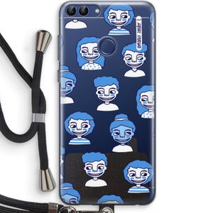 Gezichtjes: Huawei P Smart (2018) Transparant Hoesje met koord