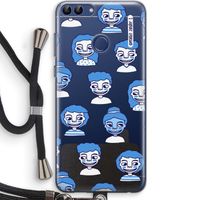 Gezichtjes: Huawei P Smart (2018) Transparant Hoesje met koord