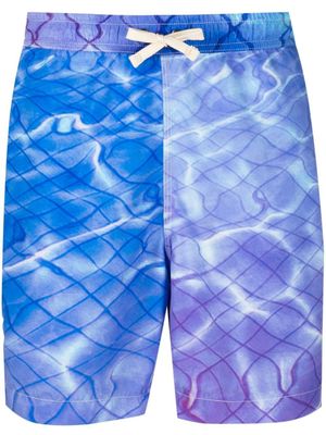 BLUE SKY INN short de bain à imprimé graphique - Bleu