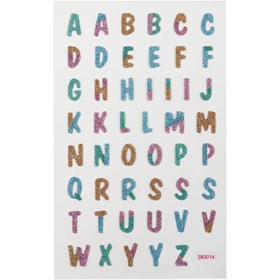 Creativ Company Glitter stickers, letters, vel 10x16 cm, 1 vel