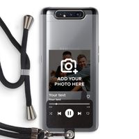 Music Player: Samsung Galaxy A80 Transparant Hoesje met koord