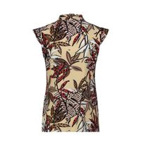 Expresso top met all over print beige/multi - thumbnail