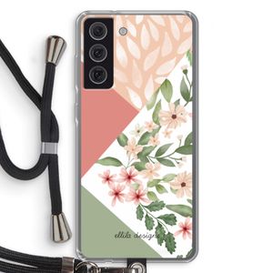 Sweet heaven geometrics: Samsung Galaxy S21 FE Transparant Hoesje met koord