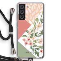 Sweet heaven geometrics: Samsung Galaxy S21 FE Transparant Hoesje met koord
