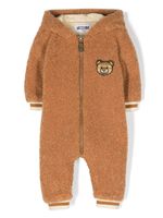 Moschino Kids pyjama en peau lainée artificielle - Marron