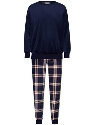 Warme velours heren pyjama ruiten Warme velours heren pyjama ruiten