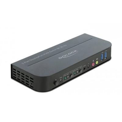 Delock 11482 DisplayPort-switch DisplayPort, HDMI Besturing, Muis, Toetsenbord, Afstandsbediening 3840 x 2160 Pixel