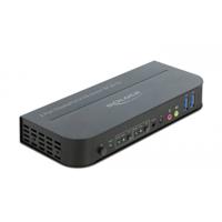 Delock 11482 DisplayPort-switch DisplayPort, HDMI Besturing, Muis, Toetsenbord, Afstandsbediening 3840 x 2160 Pixel
