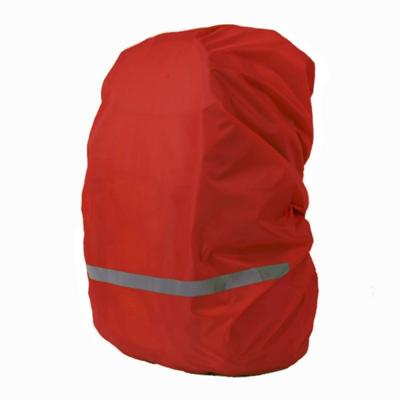 Reflecterende licht waterdichte stofdichte rugzak regenhoes draagbare Ultralight schoudertas beschermhoes maat: XL (rood)