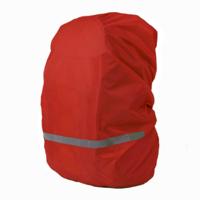 Reflecterende licht waterdichte stofdichte rugzak regenhoes draagbare Ultralight schoudertas beschermhoes maat: XL (rood)