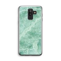 Groen marmer: Samsung Galaxy J8 (2018) Transparant Hoesje
