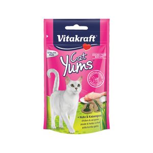 Vitakraft Cat Yums - Kip & Kattengras - 40 gram