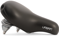 Edge Fietszadel urban xl - zwart (op kaart)