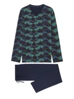 HOM - Long Sleepwear - Lino - navy, Maat:L