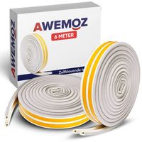 AWEMOZ Tochtband 6 Meter Lang - Tochtstrips voor Deuren - Zelfklevend - Tochtstopper - Tochtrol – Tochtstrip