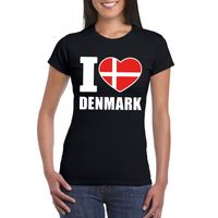 I love Denemarken supporter shirt zwart dames 2XL  -