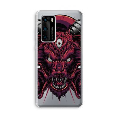 Hell Hound and Serpents: Huawei P40 Transparant Hoesje