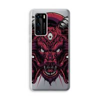 Hell Hound and Serpents: Huawei P40 Transparant Hoesje