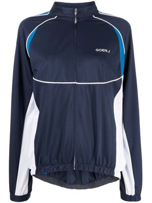 Goen.J veste de sport à logo imprimé - Bleu