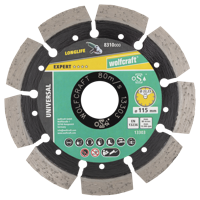 Wolfcraft Diamantdoorslijpschijf | ExpUniv | Ø115mm | 1 stuk - 8310000