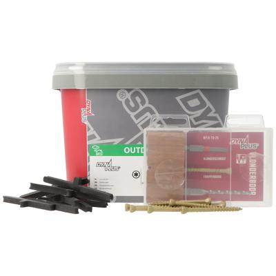 Dynaplus vlonderkit vlonderschroef | 300 stuks+t-stuk | 150 stuks+boor | 1 stuk+bit | 1 stuk - 0289.13.90001