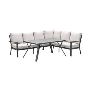 GI Sergio lounge dining set 3-delig - Links - black/Copper