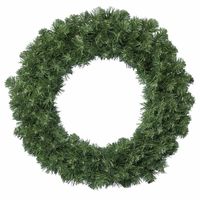 Groene kerstkrans / dennenkrans 60 cm met 200 takken kerstversiering - thumbnail