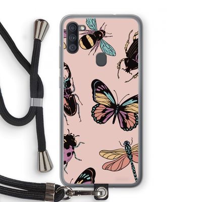 Tiny Bugs: Samsung Galaxy A11 Transparant Hoesje met koord