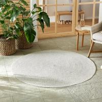 Jute Buitenkleed Braids - Rond - Grijs maat: xcm - materiaal: Polypropyleen - Dekbed-Discounter.nl